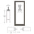 CRL-U.S. Aluminum Bronze Black Anodized Custom Single Blank 400 Medium Stile Offset Hung Entrance Door - No Prep