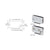 CRL Satin Chrome Surface Mount Cabinet Pivot Hinges