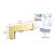 CRL Polished Brass Sidelite Transom Patch With 1NT300 Insert