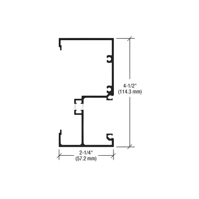 CRL-U.S. Aluminum Wall Jamb 2-1/4" x 4-1/2", Thermally Improved, Custom Paint- 24'-2"