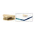 CRL Polished Brass Rounded Interior Shower Shelf Clamp