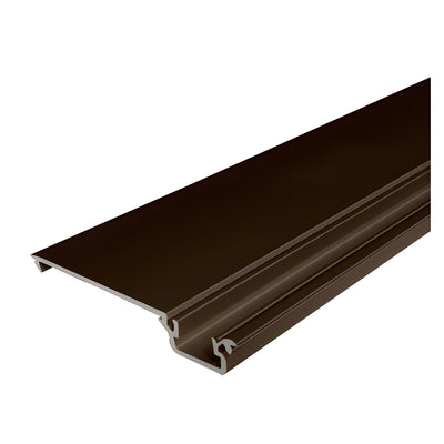 CRL-U.S. Aluminum Shallow Pocket Vertical Insert for 1/4" Glazing, Bronze Black Anodized - 24'-2"