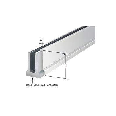 CRL Polished Stainless Cladding for B5T Series Tapered Base Shoe