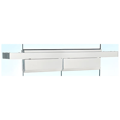 CRL Polished Stainless Custom Length Double Door Floating Header