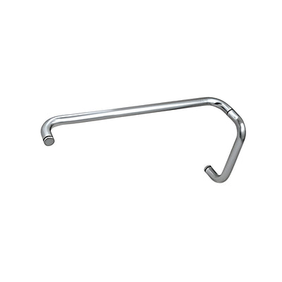 CRL Polished Nickel 8" Pull Handle and 18" Towel Bar BM Series Combination Without Metal Washers