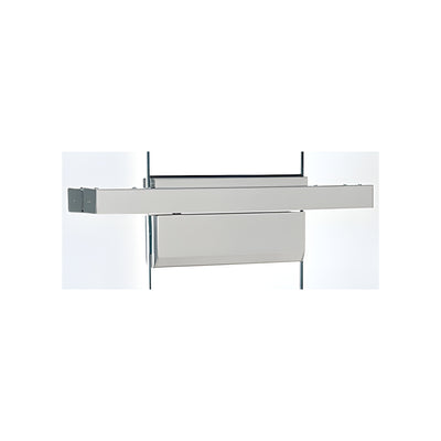 CRL Brushed Stainless 4-1/2" Single Floating Header for Overhead Concealed Door Closers - Custom Length