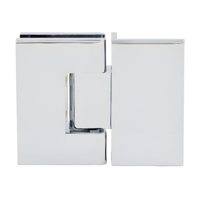 CRL Polished Chrome Face Mount Melbourne Hinge with Cover Plate