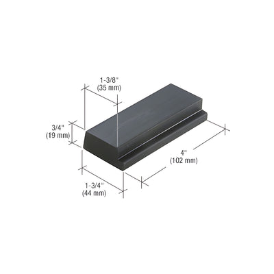 CRL-U.S. Aluminum Setting Block for 1-5/16" Glass - 100/Pk