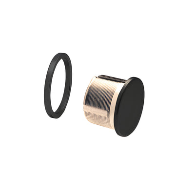 CRL Matte Black Mortise Dummy Cylinder