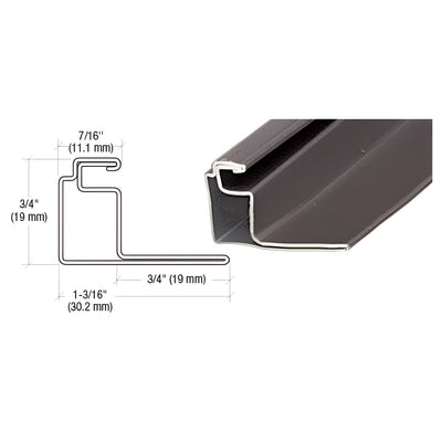 CRL Bronze 3/4" Roll Formed Aluminum Standoff Screen Frame - 144"