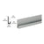 CRL Satin Anodized Aluminum 1/8" "J" Channel
