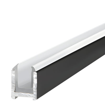 CRL Oil Rubbed Bronze Dry Glaze U-Channel With Vinyl