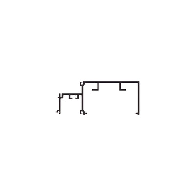 CRL-U.S. Aluminum White KYNAR® Paint Horizontal for 1" Glass. 24'-2"