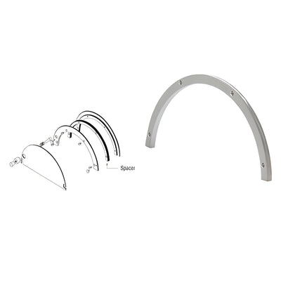 CRL Satin Anodized Optional Spacer Kit for 725A Half-Round Ticket Window