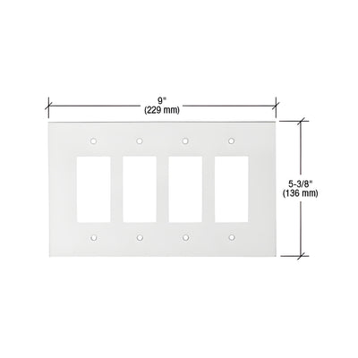 CRL Clear Quad Designer Acrylic Mirror Plate