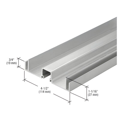 CRL-U.S. Aluminum Female Expansion Mullion, Clear Anodized - 24'-2"