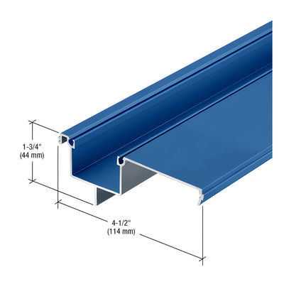 CRL-U.S. Aluminum Custom KYNAR® Paint Head and Sill Insert for 1" Glass - 24'-2"