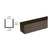 CRL Duranodic Bronze 1-1/4" U-Channel Extrusion - 144"