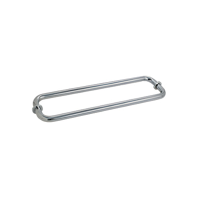 CRL Polished Nickel 12" BM Series Back-to-Back Tubular Towel Bars With Metal Washers