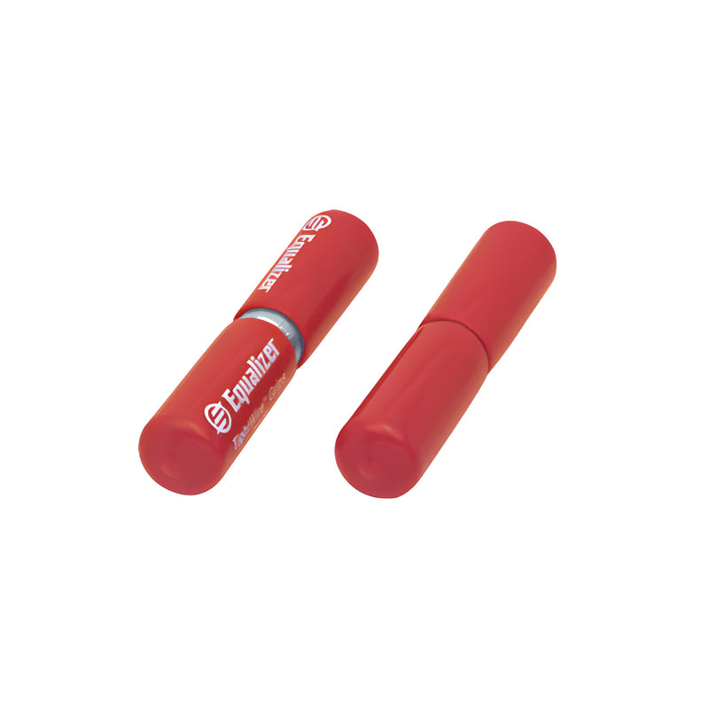 Two red cylindrical Equalizer Tightwire Grips are shown side by side.