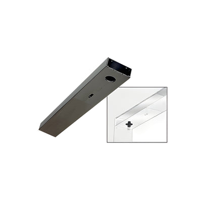 CRL Black Powder Coated Custom Length 4-1/2" Single Door Header