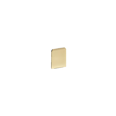 CRL Satin Brass End Cap for WU3 Series Wet/Dry U-Channel