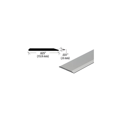 CRL Satin Anodized Aluminum 5/8" Flat Face Mirror Edge Molding