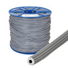 A 15-pound bulk roll of gray serrated hollow core vinyl screen retainer spline.