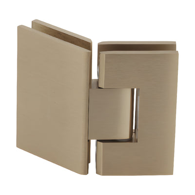 CRL Satin Brass Vienna 045 Series 135 Degree Glass-to-Glass Hinge