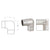 CRL Brushed Stainless Sharp Radius Custom Angle Corners for 1-1/2" Tubing