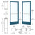 CRL-U.S. Aluminum Custom KYNAR® Paint Custom Pair 72" x 84" Series 250 Narrow Stile Butt Hinge Entrance Door for OHCC
