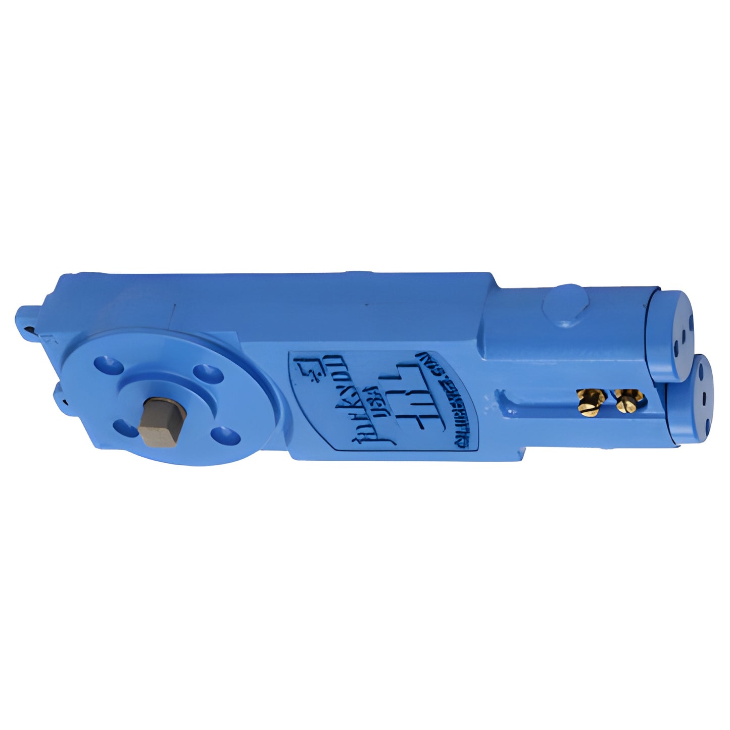 Blue CRL Jackson adjustable overhead concealed door closer body, double-acting, 90 hold-open, SKU 20101M20