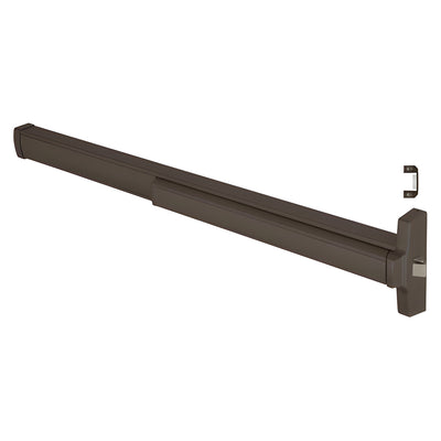 CRL 48" Jackson® Model 2095 Grade 1 Rim Latch Panic Exit Device Right Hand Reverse Bevel with 'C' Strike 4 Foot Dark Bronze Finish