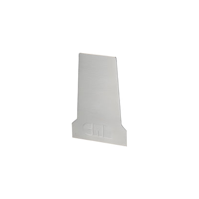 CRL Brushed Stainless End Cap for B5T Series Tapered Base Shoe