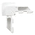 CRL White Plastic Square Lip Frame Corners — WSFL7 Replacement