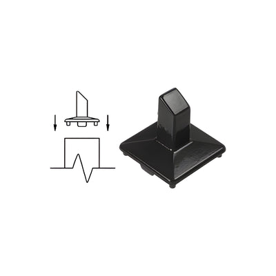 CRL Matte Black Intermediate Post Fitting