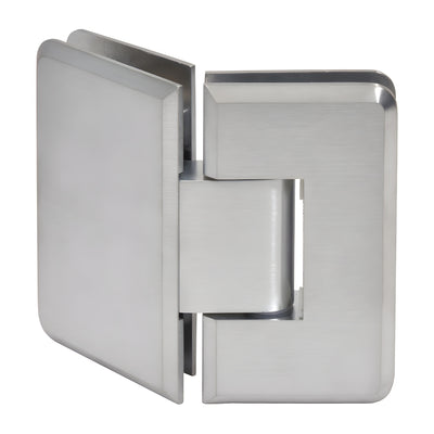 CRL Brushed Chrome Cologne 045 Series 135º Glass-to-Glass Hinge
