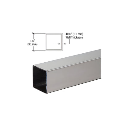 CRL Brushed Stainless 1-1/2" Square Tubing - 236"