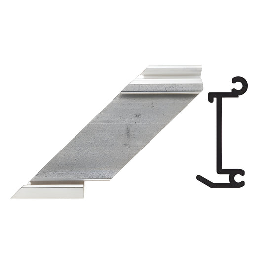 CRL-U.S. Aluminum Left-Hand 90° Outside Corner Anchor Clip, 4-Pack