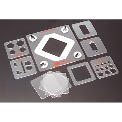 CRL Glass Router Template Kit for Door Hinge & Lock Cutouts