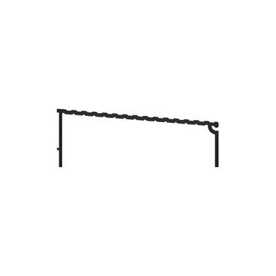 CRL-U.S. Aluminum Interior Upper Threshold Ramp, Dark Bronze/Black Anodized Class 1 21'-4"