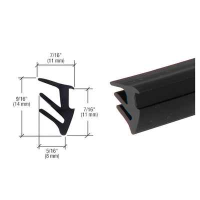 CRL Black 3/8" Roll-In Glazing Gasket - 500' Roll