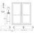 CRL-U.S. Aluminum White KYNAR® Paint Custom Pair Series 550 Wide Stile Geared Hinge Entrance Doors for Surface Mount Door Closers