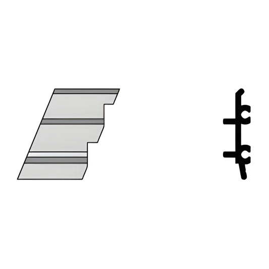 CRL-U.S. Aluminum Left-Hand 135° Outside Corner Anchor Clip, 4-Pack