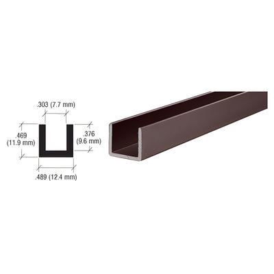CRL Duranodic Bronze Aluminum Single Channel Extrusion
