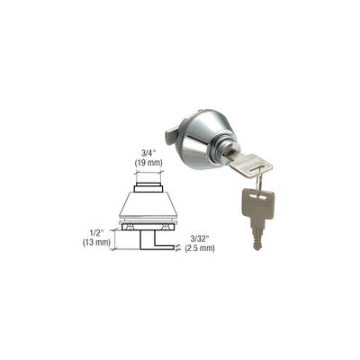 CRL Satin Chrome Sliding Door Lock