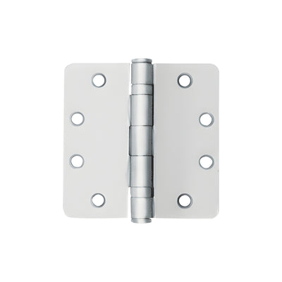 CRL Satin Chrome Non-Removable Pin Standard Weight 1/4" Radius Ball Bearing Template Butt Hinge