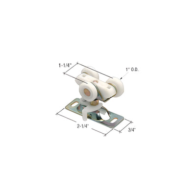 CRL 1" Nylon Wardrobe Door Roller