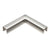 CRL Polished Stainless 90 Degree Horizontal Corner for 11 Gauge Low Profile Cap Railings