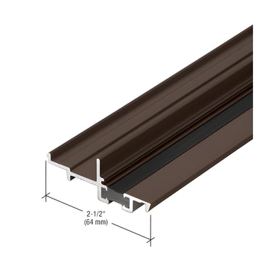 CRL-U.S. Aluminum Door Stop Insert, Thermally Improved, Dark Bronze/Black Anodized Class 1, 21'-2"